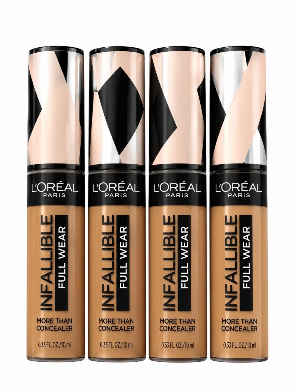 4 x L'Oreal Infallible Full Wear Concealer, 410 Almond